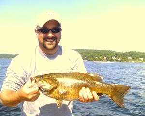 4 LB Smallie on Lake Champlain, VT